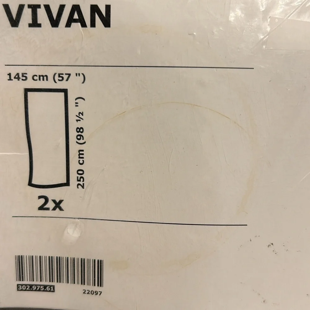 IKEA Vivan Gray Curtains